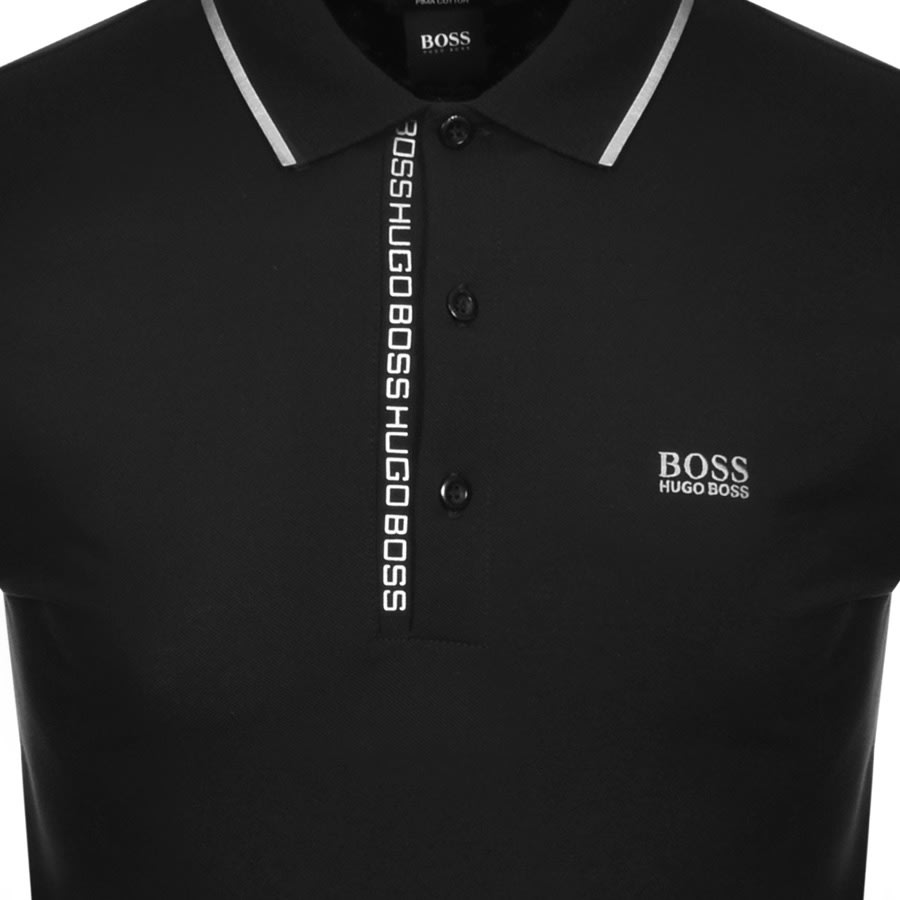 Alternative Image for ProductBOSS Athleisure Paule 4 Jersey Polo T Shirt Black3